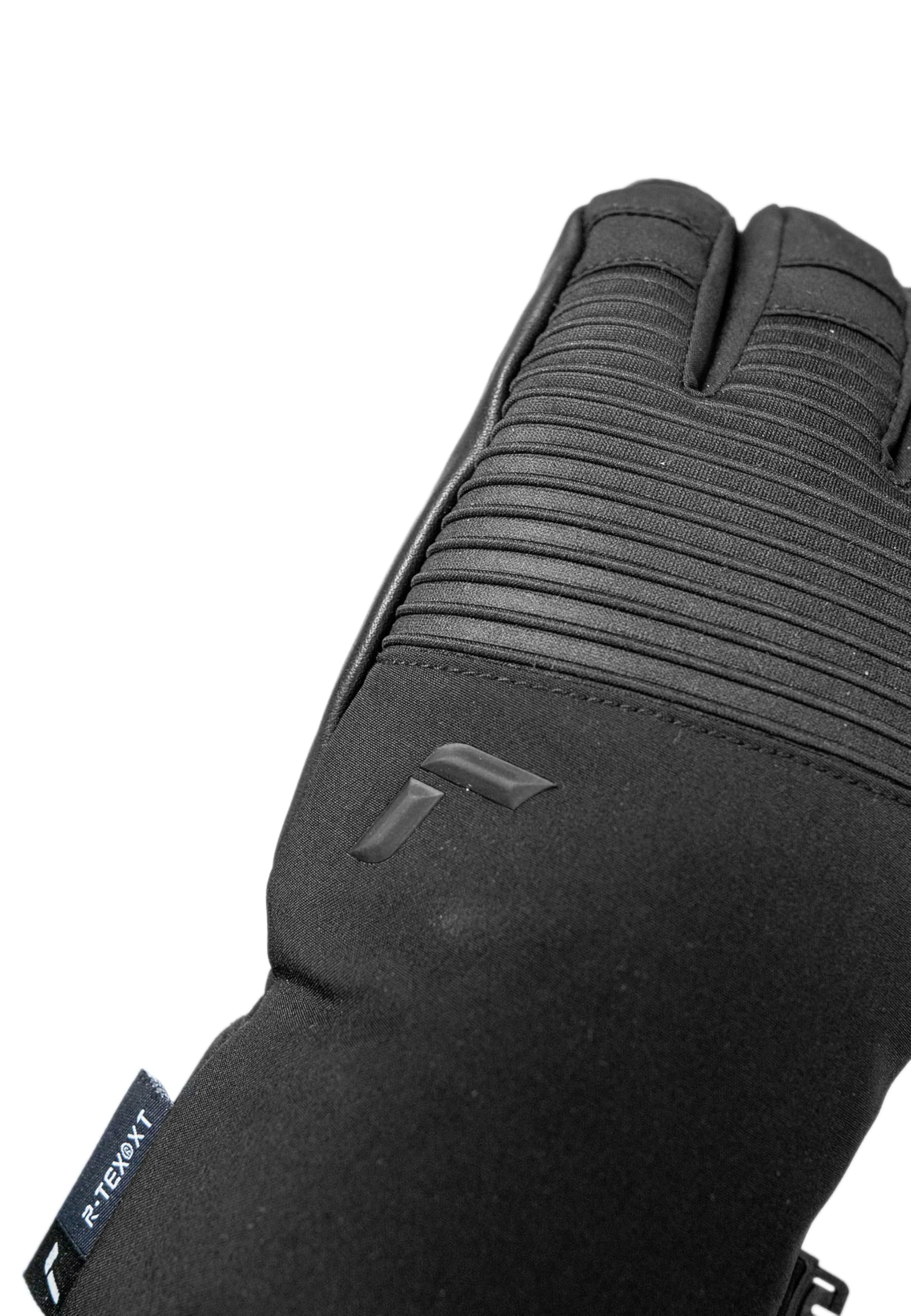 Reusch Andreas R-TEX XT Skihandschuhe Unisex – wasserdicht, Winddicht, atmungsaktiv, R-LOFT Isolation, Ziegenleder, Softshell, Knöchelschutz, verstärkte Finger, Grip-Silikon, für Damen & Herren