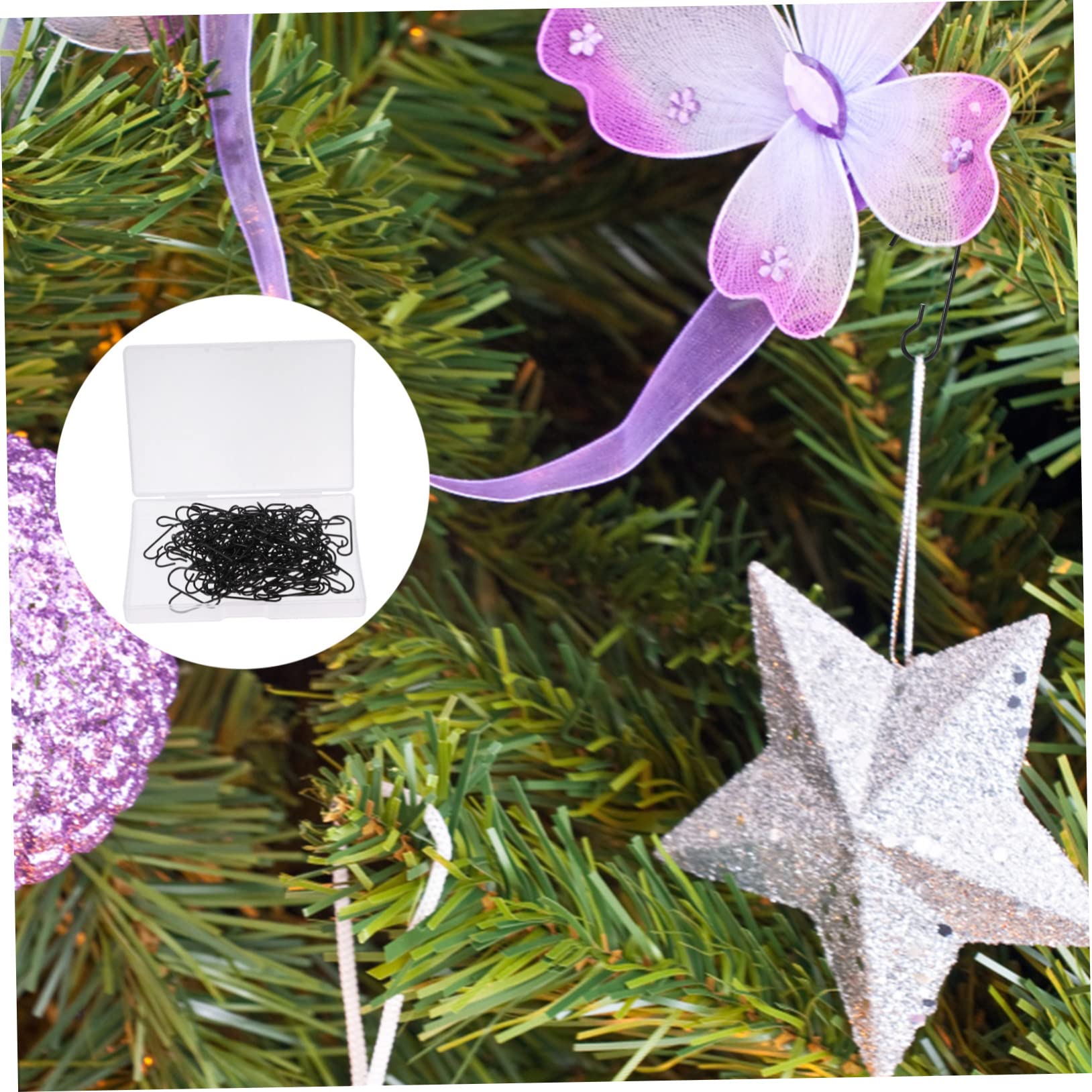 Amosfun 4 Ensembles Crochets pour Sapin De Noël Crochets pour Décorations De Sapin De Noël Boules De Ornements Boules De Supports De De en Vrac s 120 pièces * 4