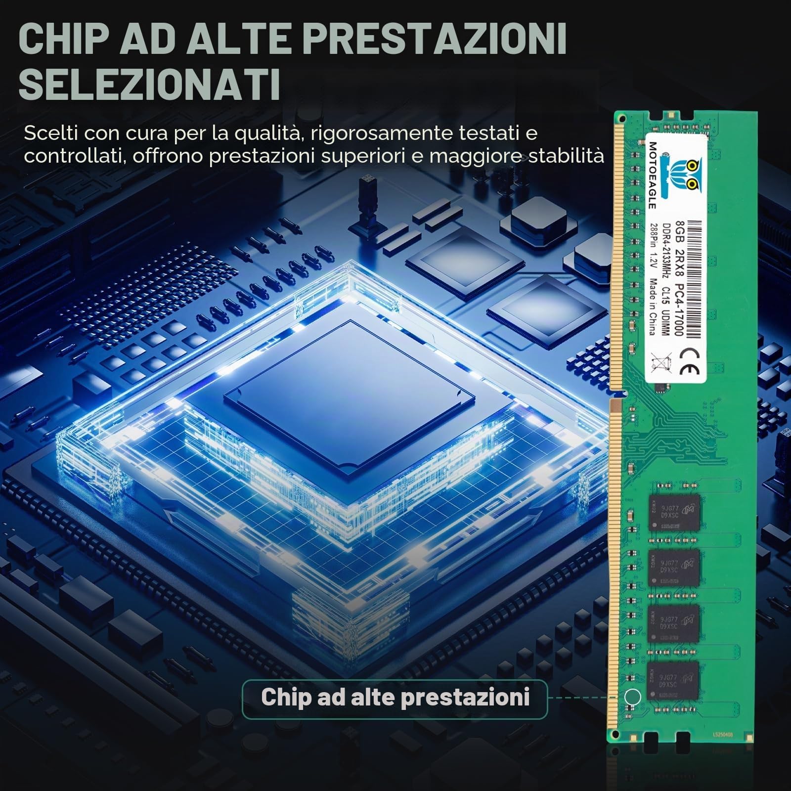 8 GB DDR4 RAM 2133 MHz UDIMM PC4-17000 DDR4-2133P CL15 DIMM Non-ECC 2Rx8 Memoria Desktop