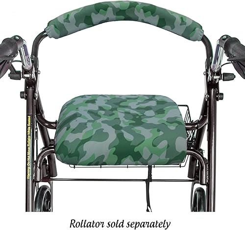 Miniatura 9 de Top Glides Fundas universales para asiento y respaldo de andador con ruedas (azul)