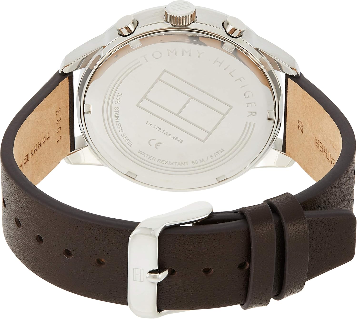 Tommy Hilfiger Orologio Multi-quadrante Quarzo Uomo con Cinturino in Pelle Tommy Hilfiger Orologio Multi-quadrante Quarzo Uomo con Cinturino in Pelle