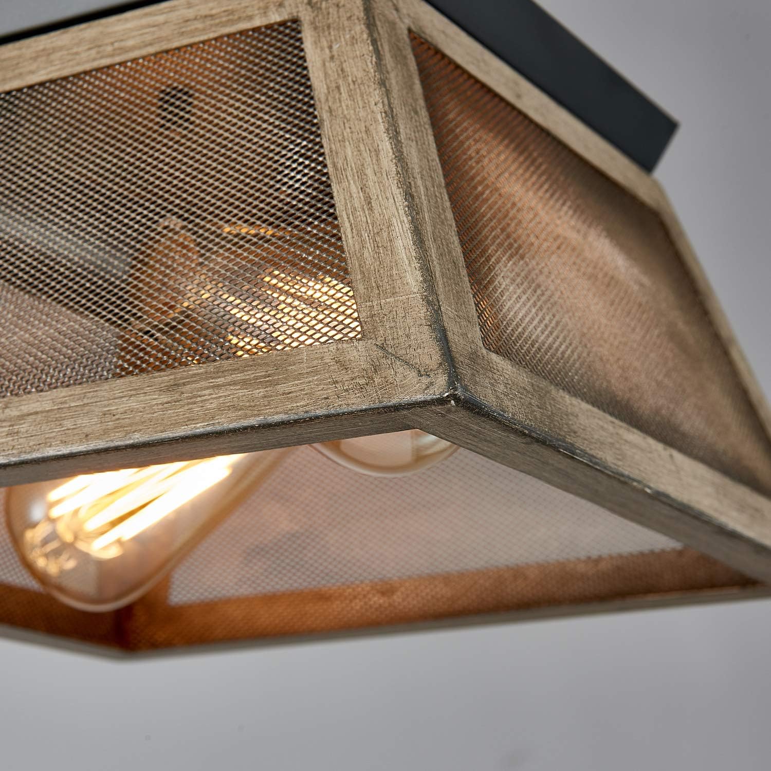 Black Friday Clearance Saint Mossi Antique Bronze Oaky Painted Metal Island Light with 2 Lights, Farmhouse Flush Mount with Network Shade,Ceiling Light Fixture in Rustic Vintage Farmhouse Industrial Country Style Best Cyber Monday π₯ Saint Mossi Antique Bronze Oaky Painted Metal Island Light with 2 Lights, Farmhouse Flush Mount with Network Shade,Ceiling Light Fixture in Rustic Vintage Farmhouse Industrial Country Style