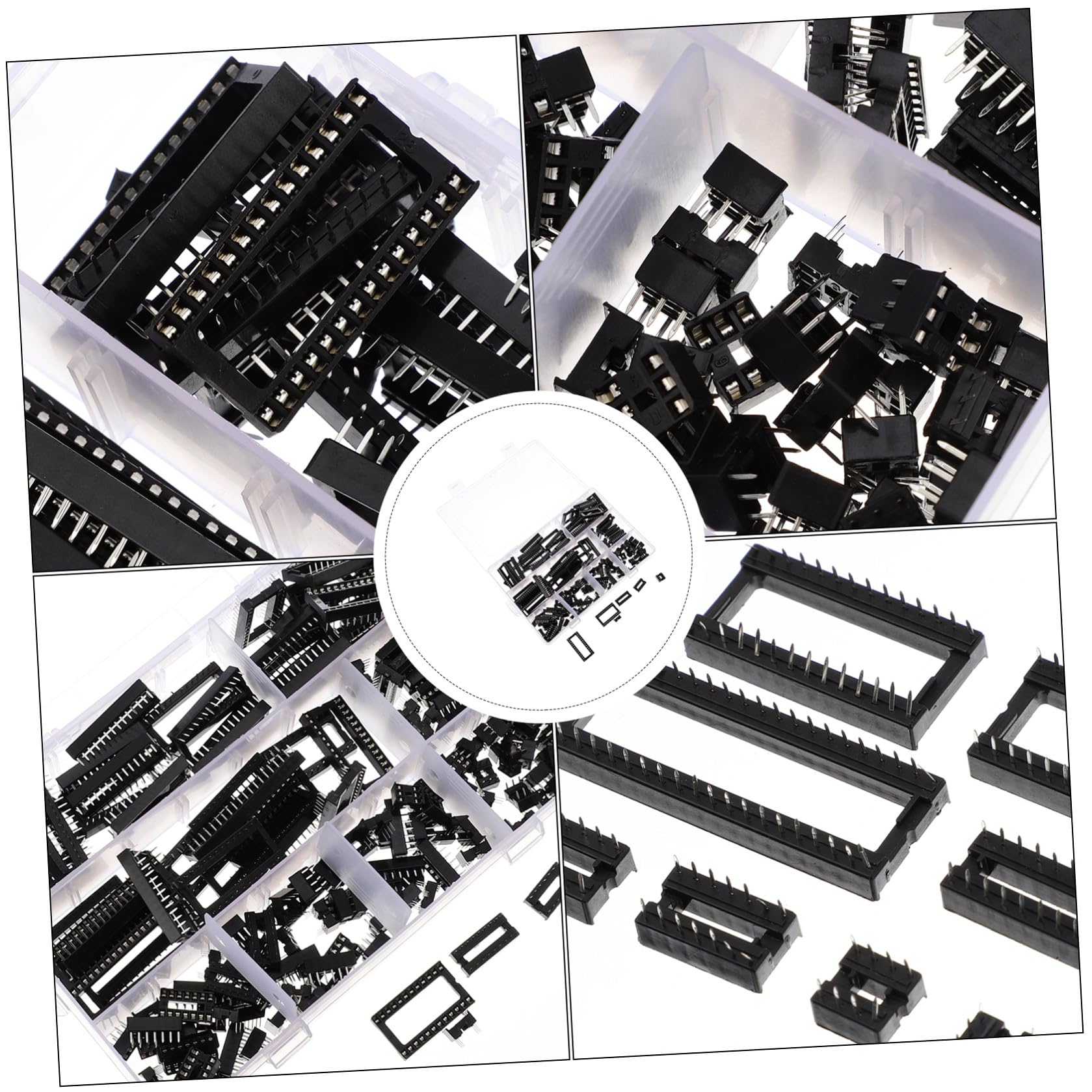 Zócalo de Ci de Soldadura Dip 150 Piezas Plástico Metal Negro
