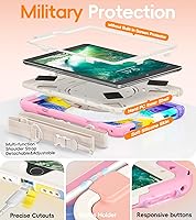 Vista 2 de BATYUE Funda para iPad de 6ª generación de 9.7 pulgadas 2018, iPad 5ª generación 2017, iPad Air 2/iPad Pro de 9.7 pulgadas, funda protectora a