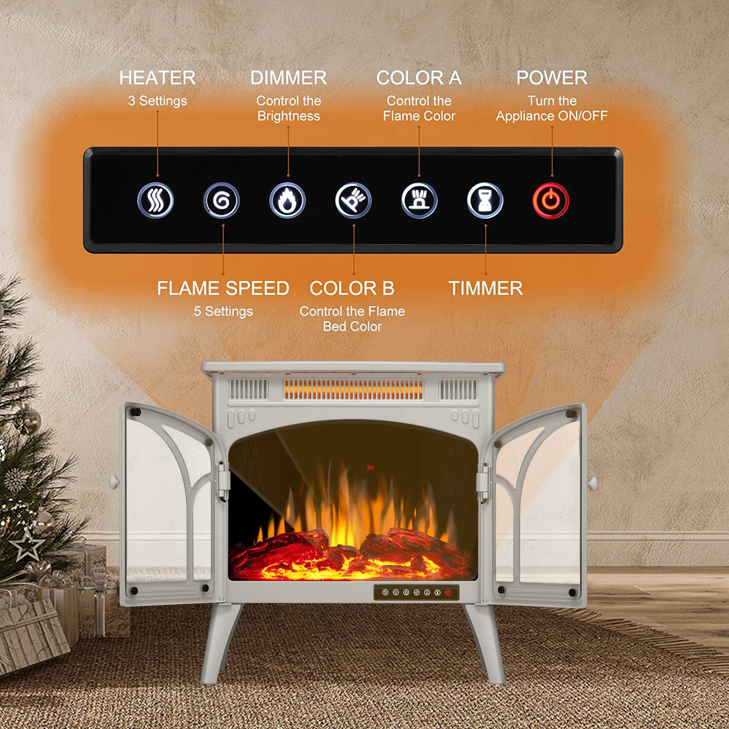 Duraflame Electric Heater Duraflame Birch Log Heater Duraflame 20