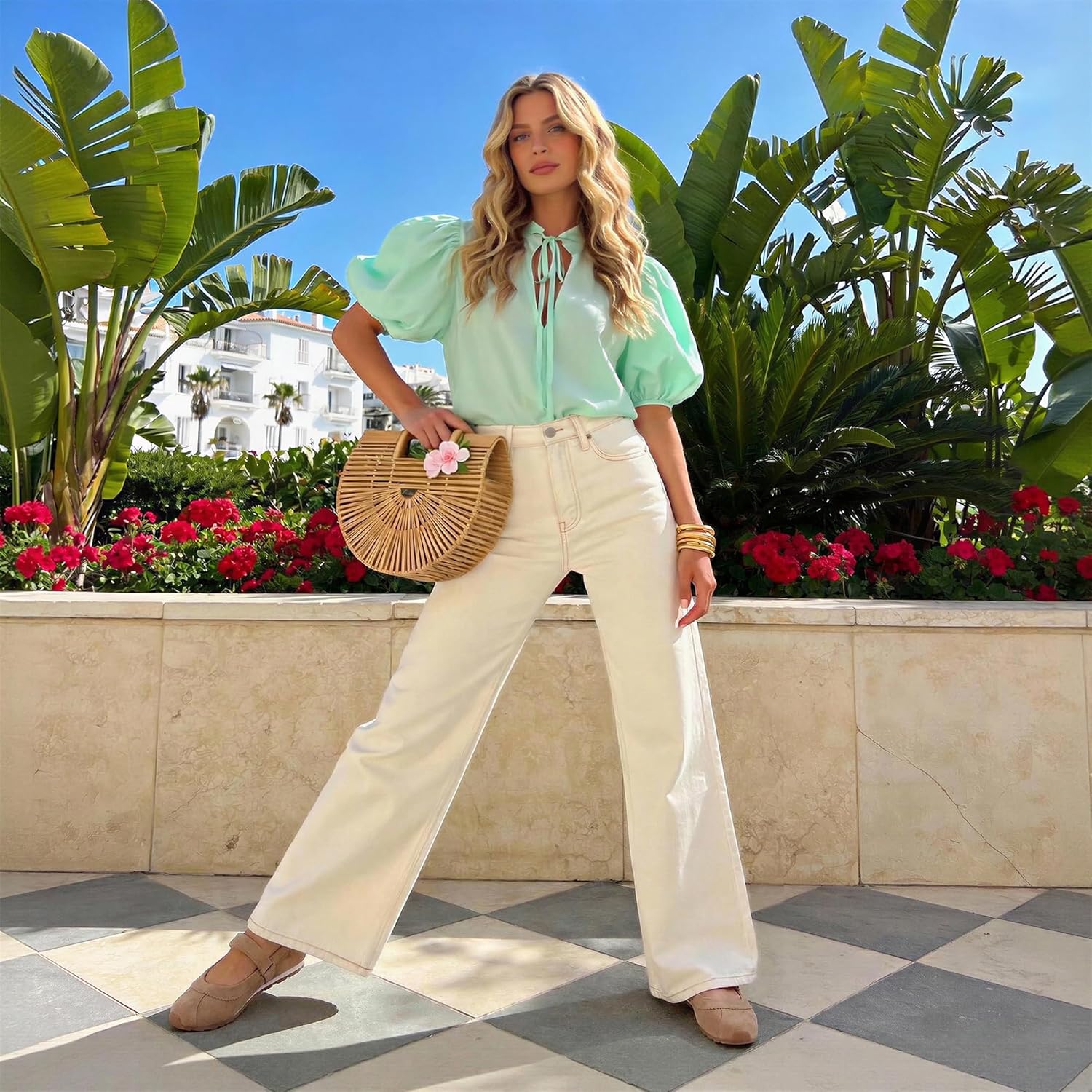 Mary Jane Sneakers Flats Dressy Shoes for Women Comfortable Slip On Casual Fashion Sneakers - Image 6