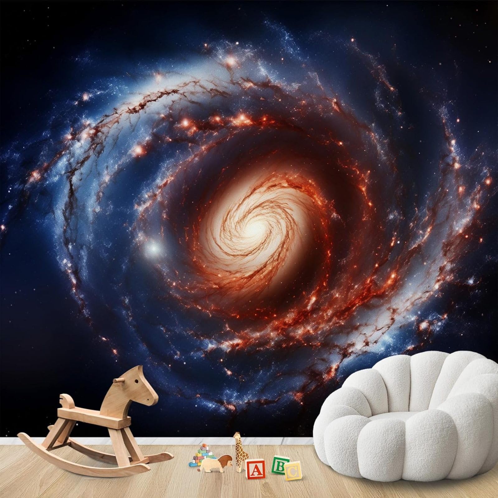 hgjdjhnf Photo Wallpaper Cosmos Galaxy Space Non-Woven ModernLiving Room Bedroom Children's RoomDecoration Motif Wallpaper,250cmx175cmSticker - Background- Painting - Poster