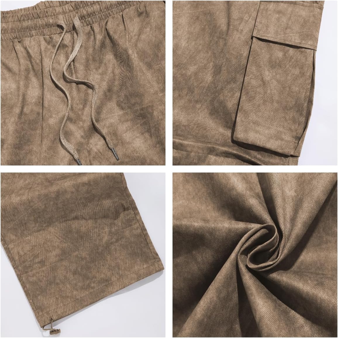 ZAFUL Men's Parachute Sweatpants Y2k Baggy Track Pants Drawstring Wide Leg Casual Trousers Streetwear - Image 7