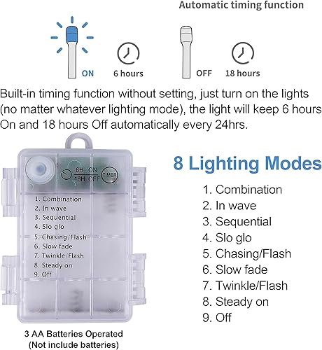 Miniatura 6 de Juegoal Árbol de Navidad artificial preiluminado de 4 pies, árbol de abeto de pino con 70 luces LED blancas cálidas, 8 modos de iluminación y
