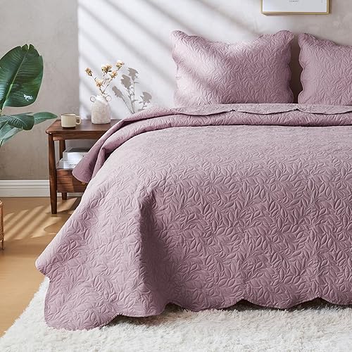 Miniatura 33 de JYHOPE Juego de edredón naranja tamaño Queen/Full, juego de edredón ligero de verano, colcha suave y transpirable para todas las estaciones, Patrón