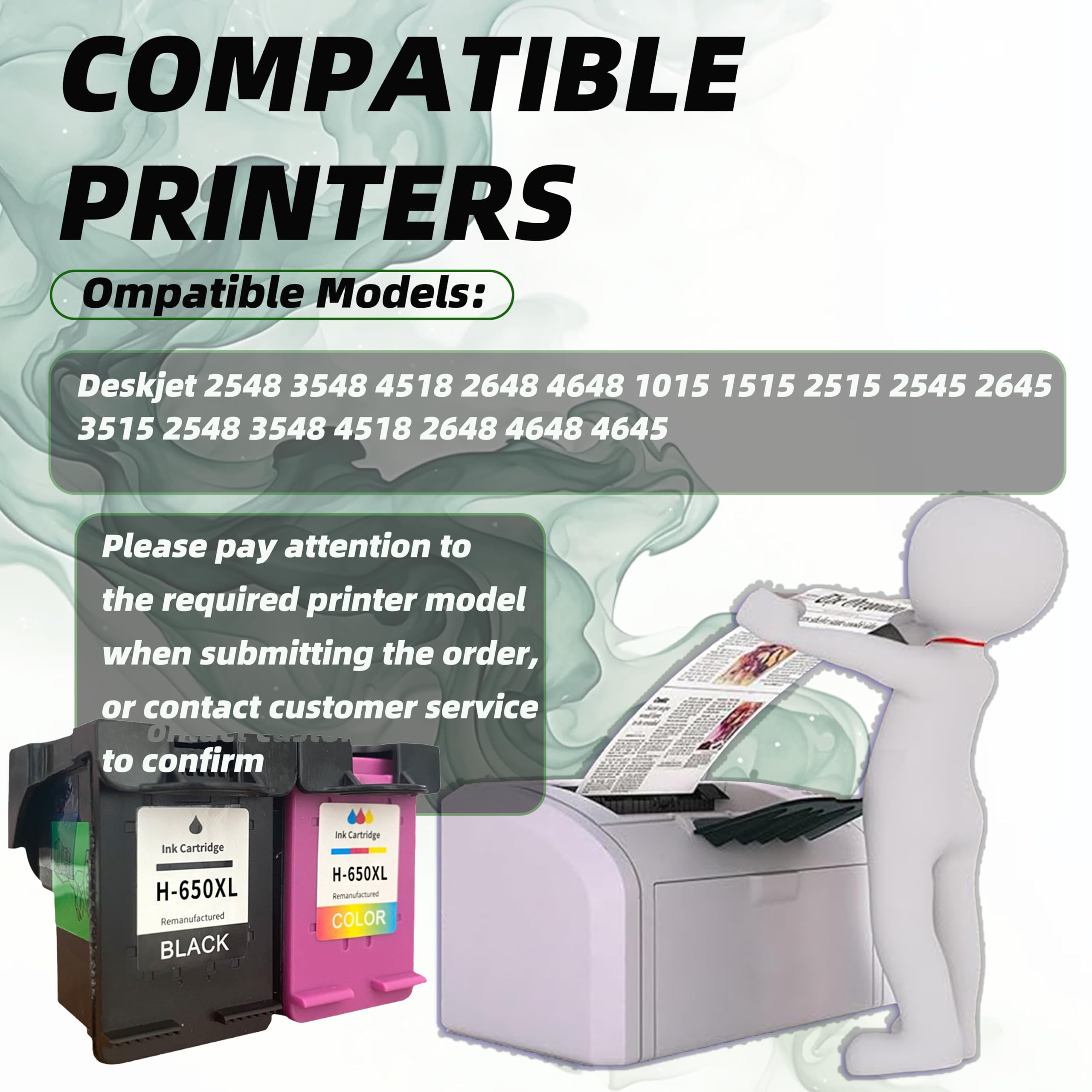 Cartouches D'Encre Compatibles HP 650 XL DeskJet Ink Advantage | Pack Noir + Couleurs | Marque SOS ENCRE | Neuves