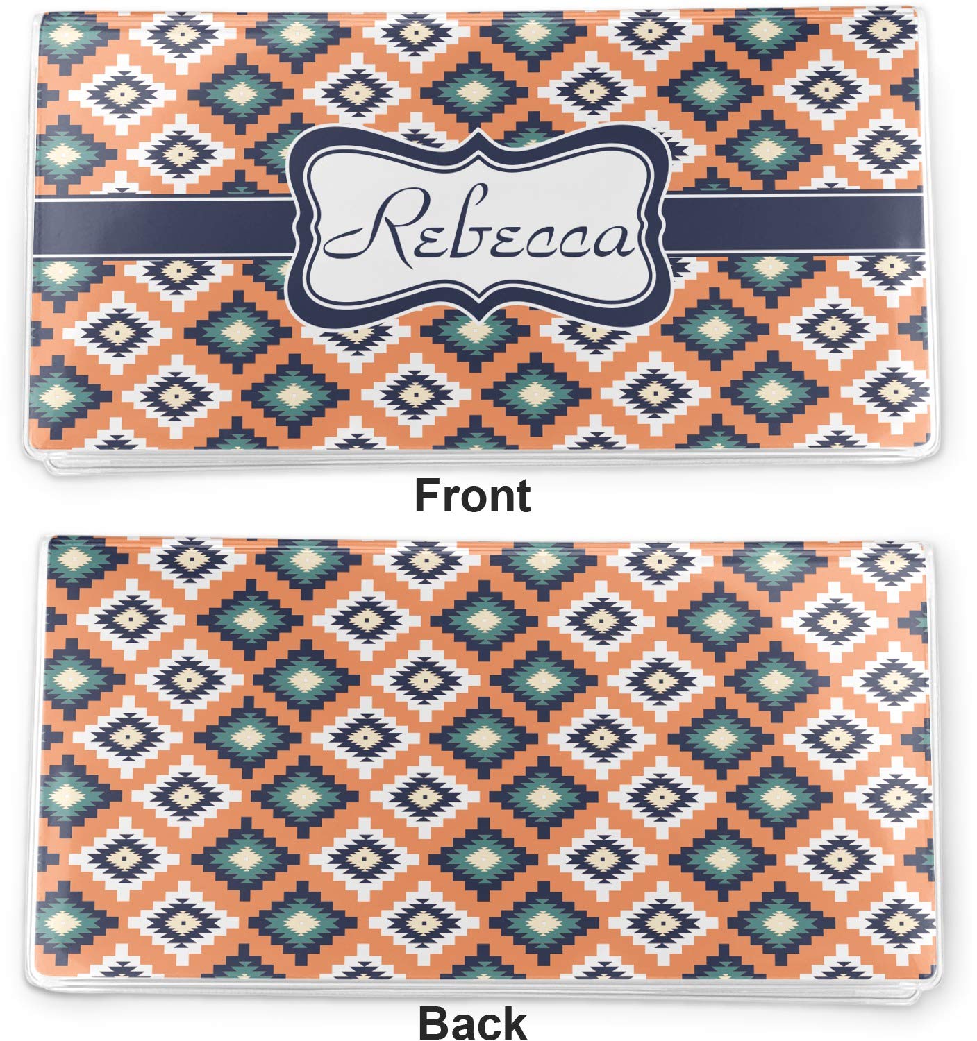 YouCustomizeIt Personalized Tribal Vinyl Checkbook Cover