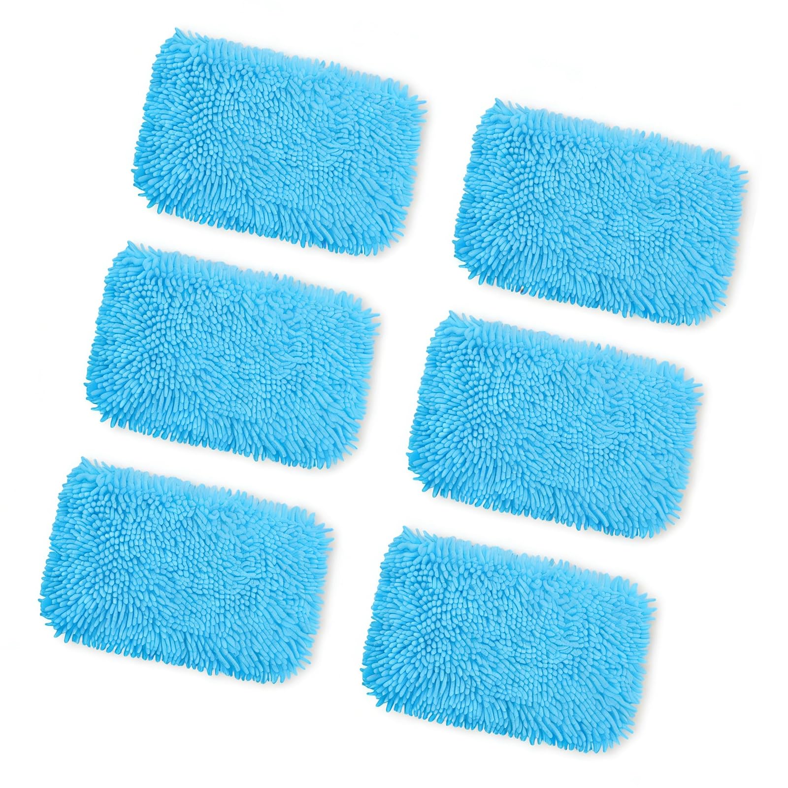 Kalttoy 6Pcs Highly Microfiber Mop Pad Replacement for Various Sealed Hard Surfaces Floor Type Cleaning Microfiber Mop Replacement Pad