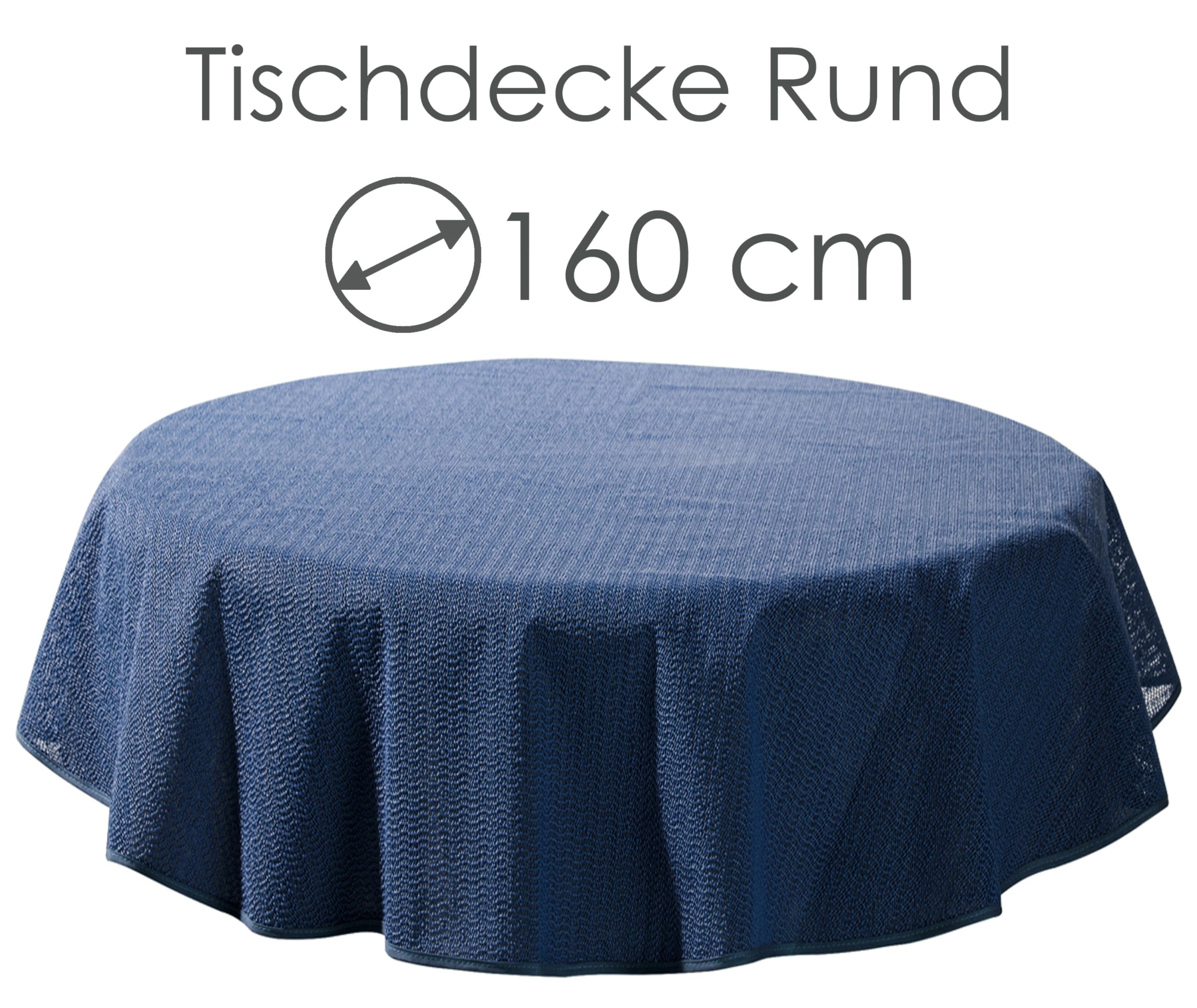 Outdoor Tischdecke Rund 160 Cm – Wasserfest, Wetterbeständig, Rutschfest Und Waschbar, Weichschaumdecke Für Garten, Balkon, Camping & Party, Dunkelgrün