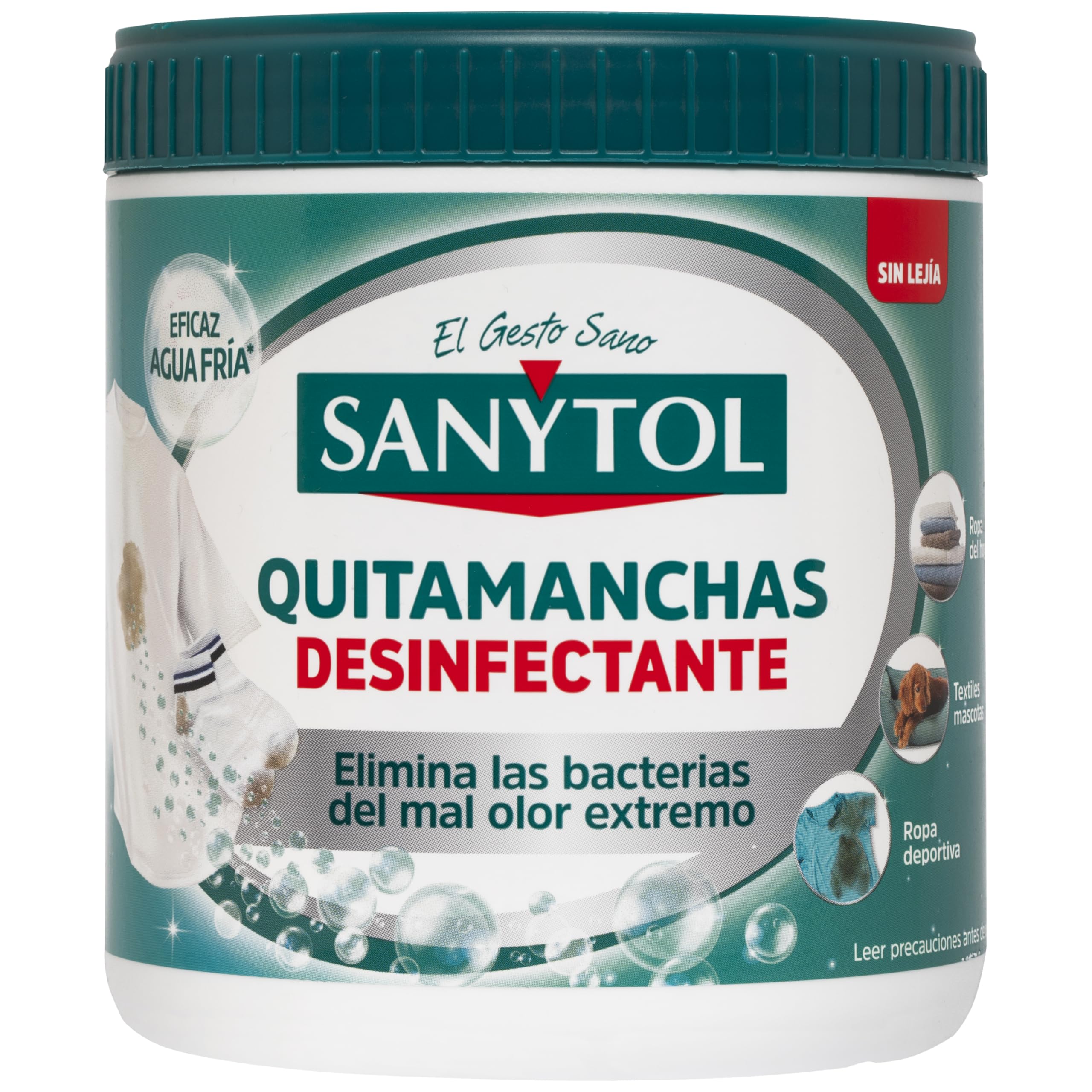 Sanytol Quitamanchas Desinfectante de Tejidos, 450g