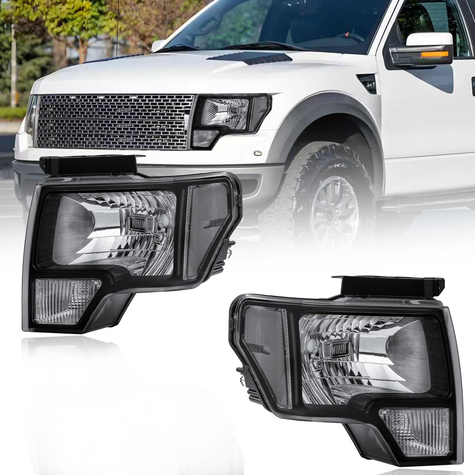 Fullux Clear Reflector Headlights