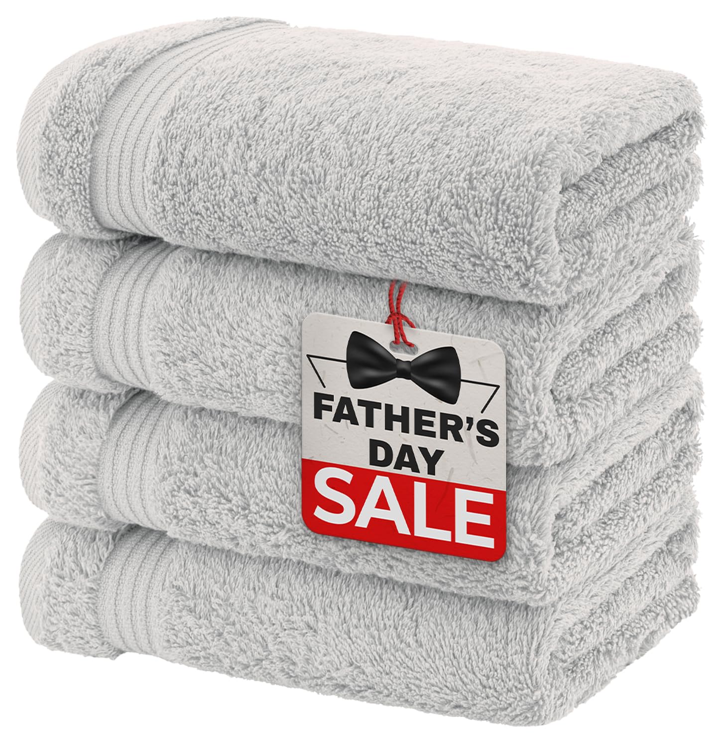 American Veteran TowelAmerican Veteran Towel, Hand Towels for Bathroom Set of 4, 100% Cotton Turkish Hand Towel Sets Clearance Prime, Soft Drying Hand Face Towels, Silver Grey Hand Towels
