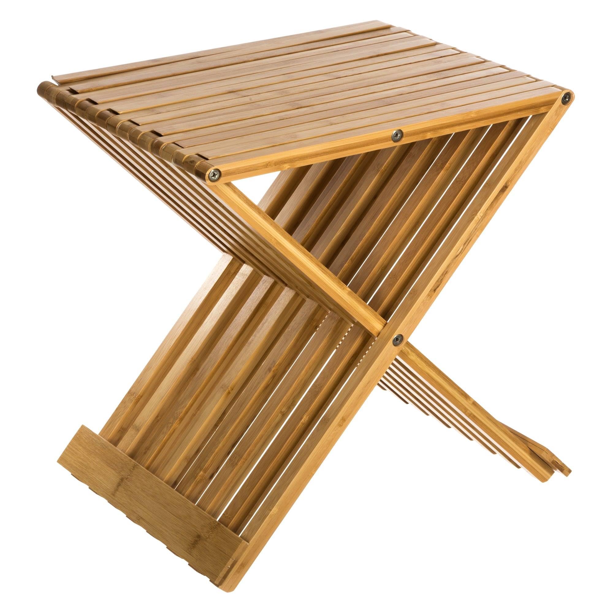 WELL HOME MOBILIARIO & DECORACIÓN Bamboo Folding Chair/Stool