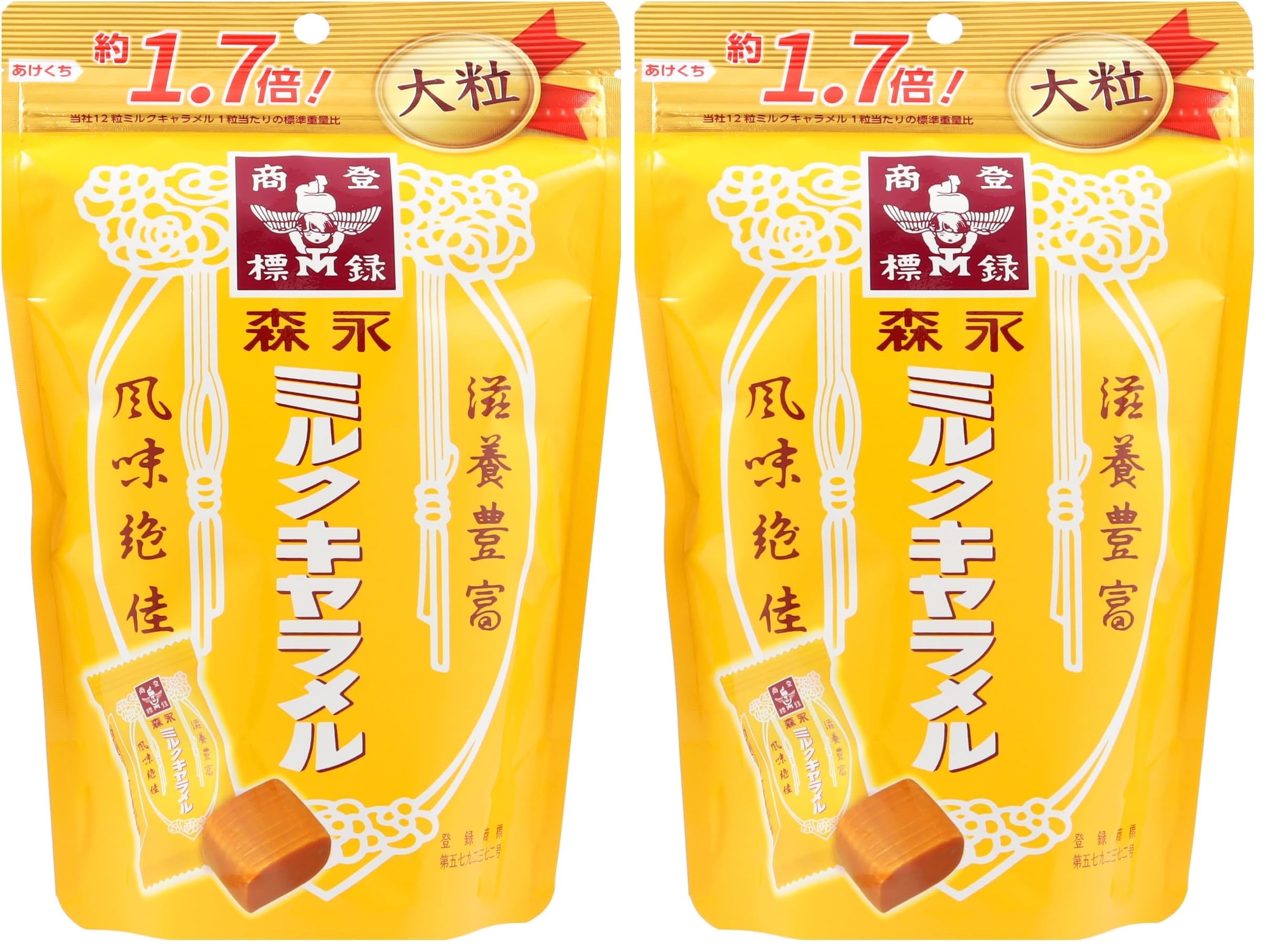 Amazon.co.jp: 森永製菓 ミルクキャラメル大粒 132g×6袋 (× 2) : 食品