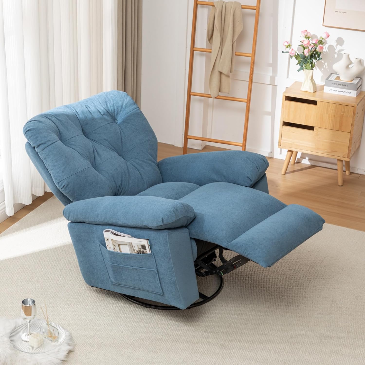 Hdxdkog Glider Rocker Recliner,Swivel Rocking Recliner