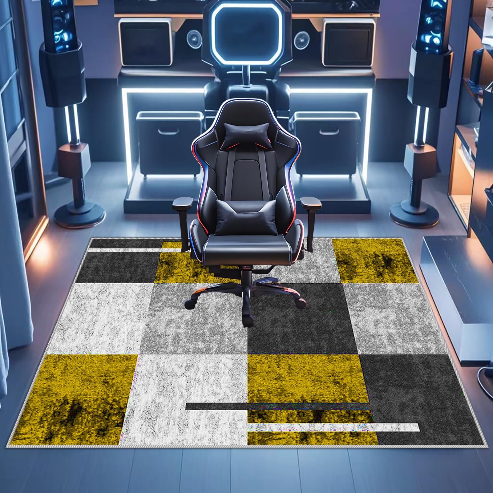 90 x 140 cm Alfombra para Silla de Oficina para Suelos Duros Parquet Laminado y Azulejos Alfombra Gaming Suelo, Alfombrilla Protector Suelo Silla Ruedas, Alfombras de Escritorio