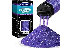 LEOBRO Ultra-Fine Purple Glitter: Transform Your Creations with Iridescent Shimmer!