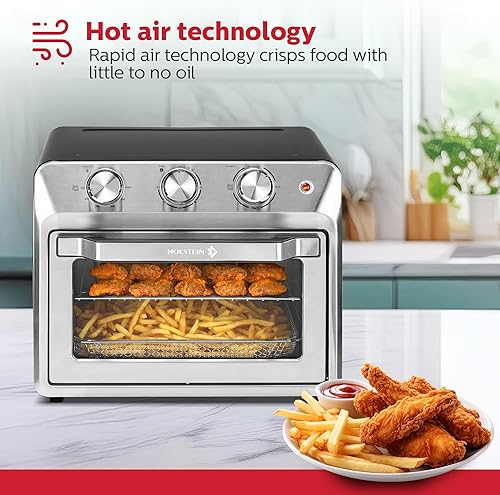 Miniatura 4 de Holstein Housewares Horno de freidora de aire de 21QT. Horno de sobremesa multifunción para tostar, hornear, asar, asar y freír al aire con puerta