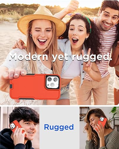 Miniatura 8 de AICase Funda para iPhone 15 Pro con protector de pantalla de vidrio + lente de cámara, resistente protección contra caídas, cuerpo completo,