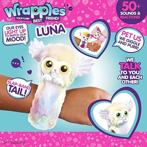 Miniatura 3 de Little Live Pets Wrapples-Luna, Multi (exclusivo de Tienda.co.UK)