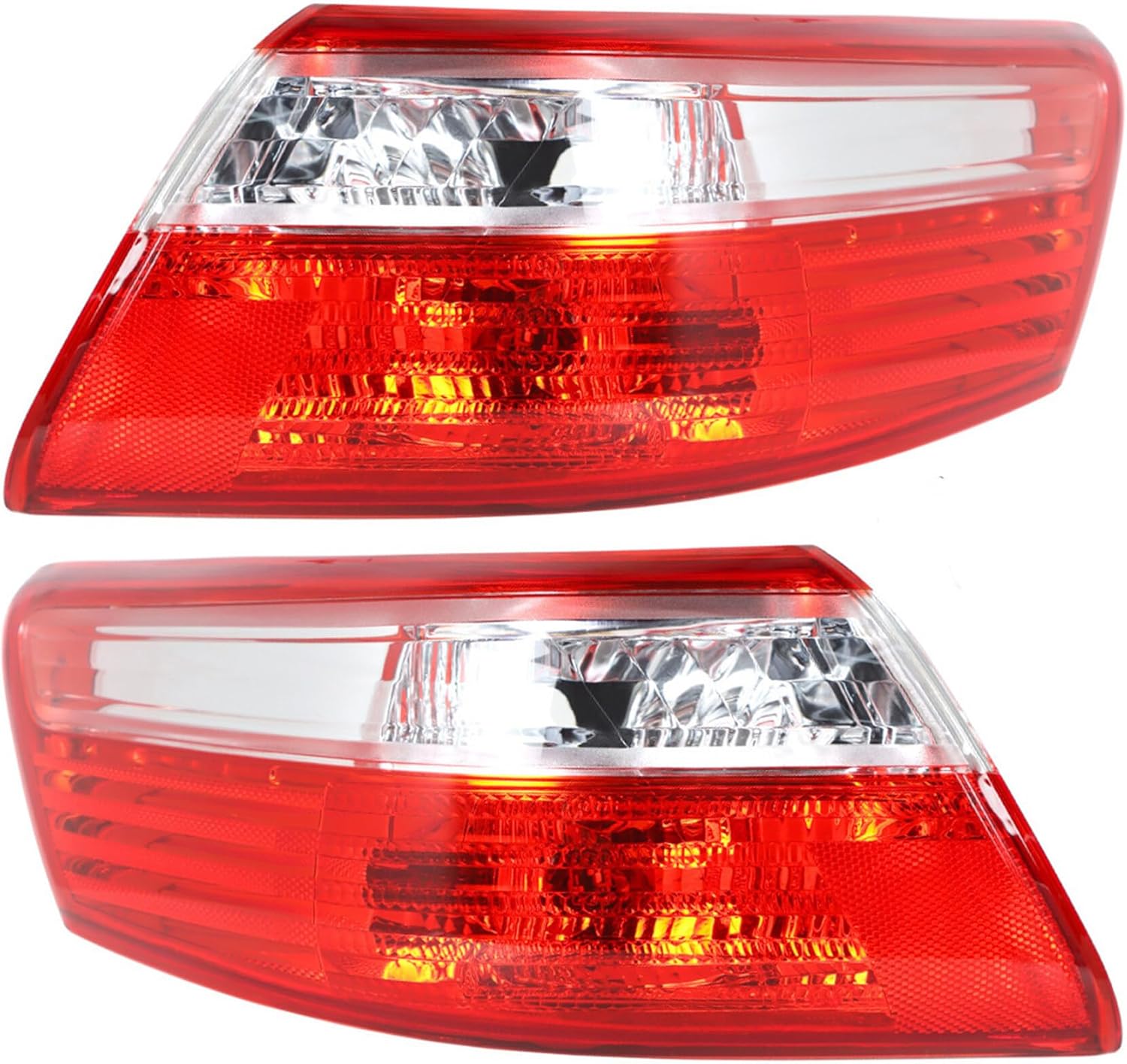 WFLNHB Left and Right Tail Lights Replacement for Toyota Camry 2007-2009 Rear Tail Lights Taillamps Assembly 8156006240 8155006240