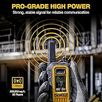 Vista 2 de DEWALT DXFRS Walkie Talkie 2 Way Radio, 1 Watt