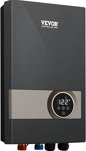 Miniatura 9 de VEVOR Calentador de agua instantáneo, caldera de agua eléctrica sin tanque de 18 kW, pantalla digital de temperatura, fácil instalación y suministro