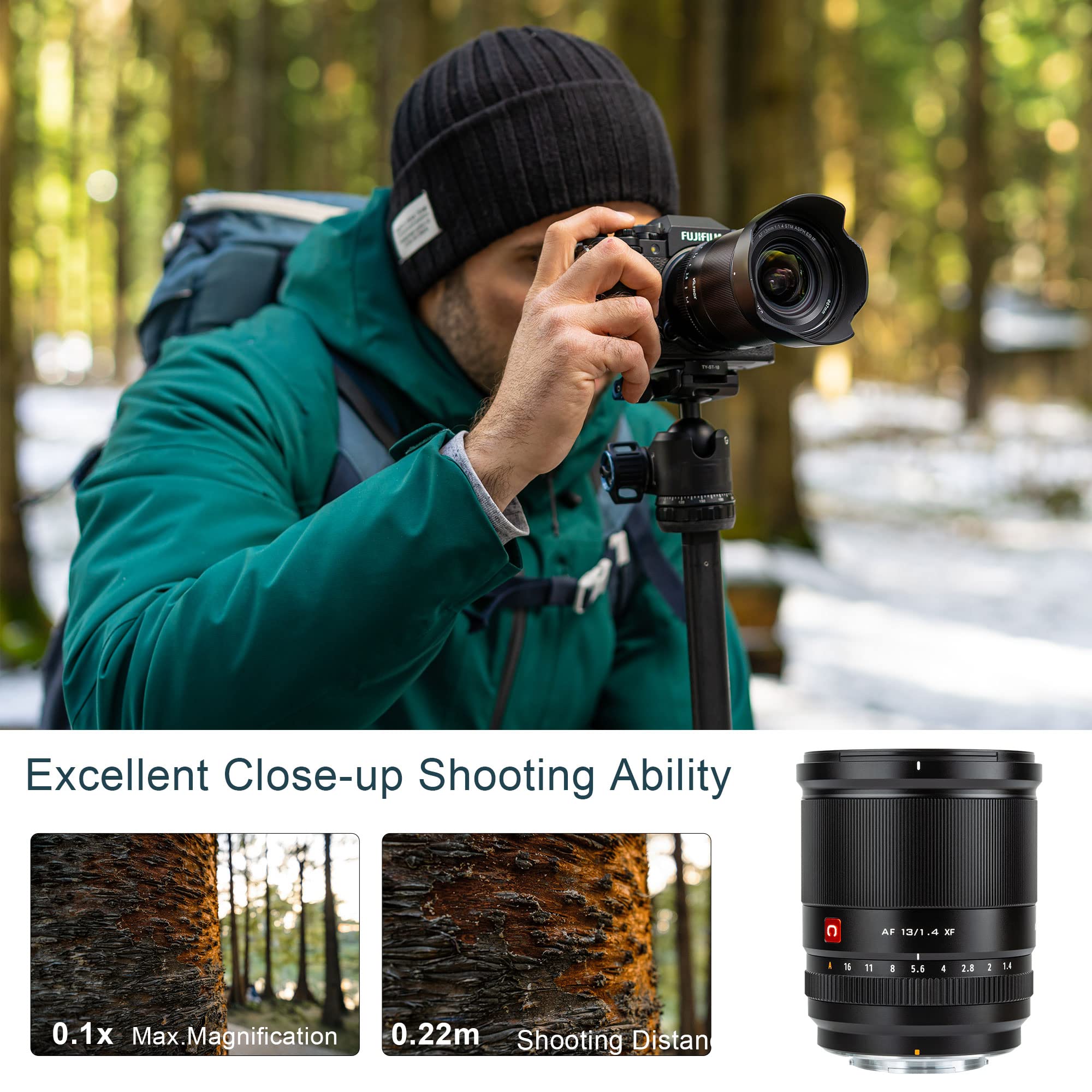 VILTROX 13mm F1.4 XF Enfoque Automático Objetivo Ultra Grande