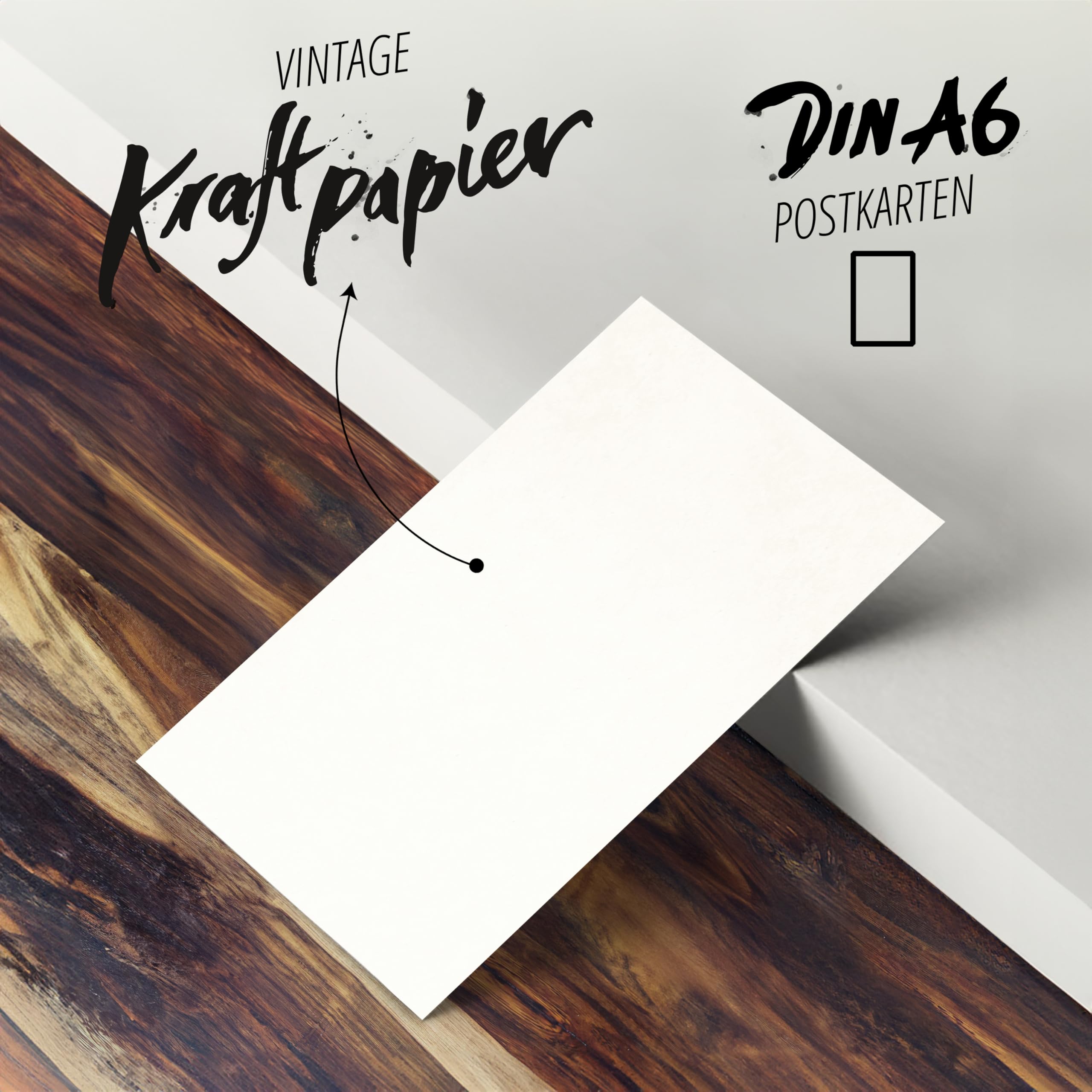 Goefun Karteikarten 10x15cm Unliniert - 100 Stück Elfenbeinfarben 230g/m² Premium Karton