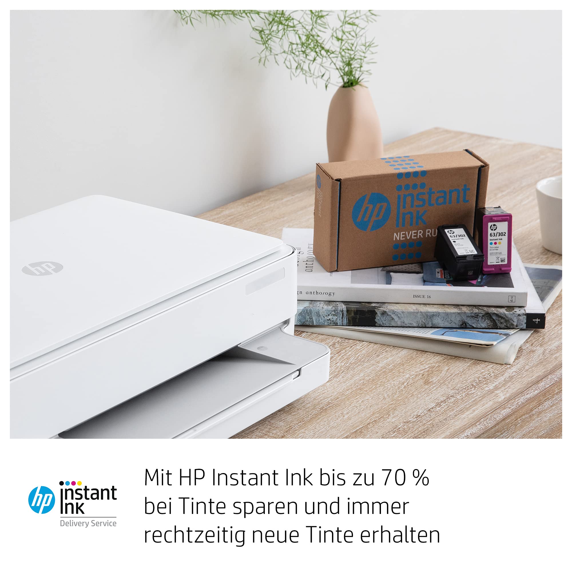 HP ENVY 6020 Multifunktionsdrucker (Instant Ink, Drucker, Scanner, Kopierer, WLAN, Airprint) inklusive 6 Monate Instant Ink