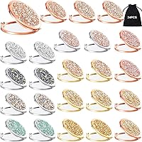 Vista 8 de Cindeer 8 piezas de espejo pequeño compacto plegable de bolsillo para maquillaje redondo de mano cosmética aumento compacto de diamantes