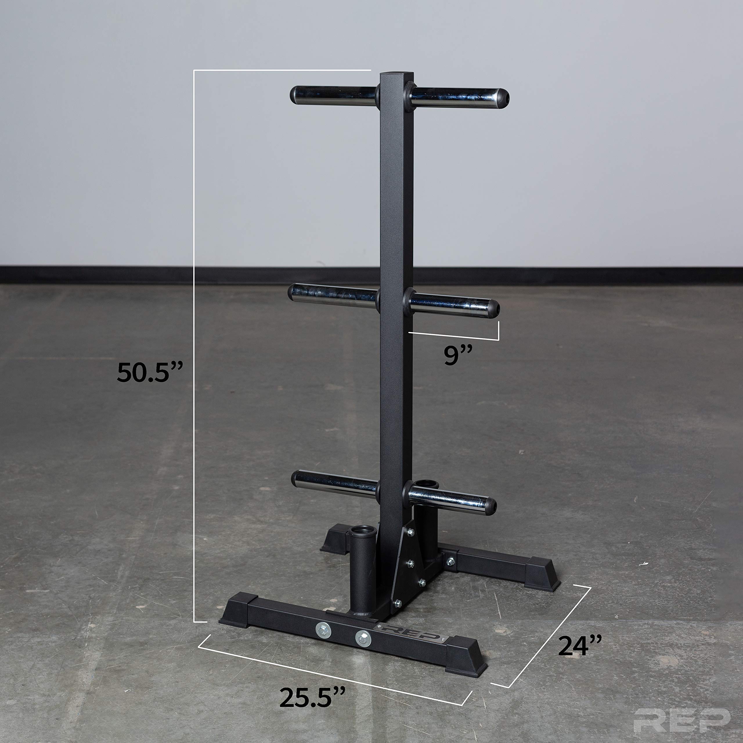 Amazon.com : REP Fitness Bar and Weight Plate Tree Rack, Olympic