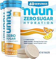 Vista 1 de Nuun Zero Sugar Hydration Electrolyte Tablets - Sodium, Potassium, Chloride, Calcium, Magnesium, Light & Delicious Fruit Flavors, No Sugar, Gluten