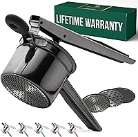 Vista 18 de Bellemain Prensapapas Grande de 15 oz Prensapapas y Triturador de Papas de Acero Inoxidable Resistente Perfecto para Puré de Papas Herramienta