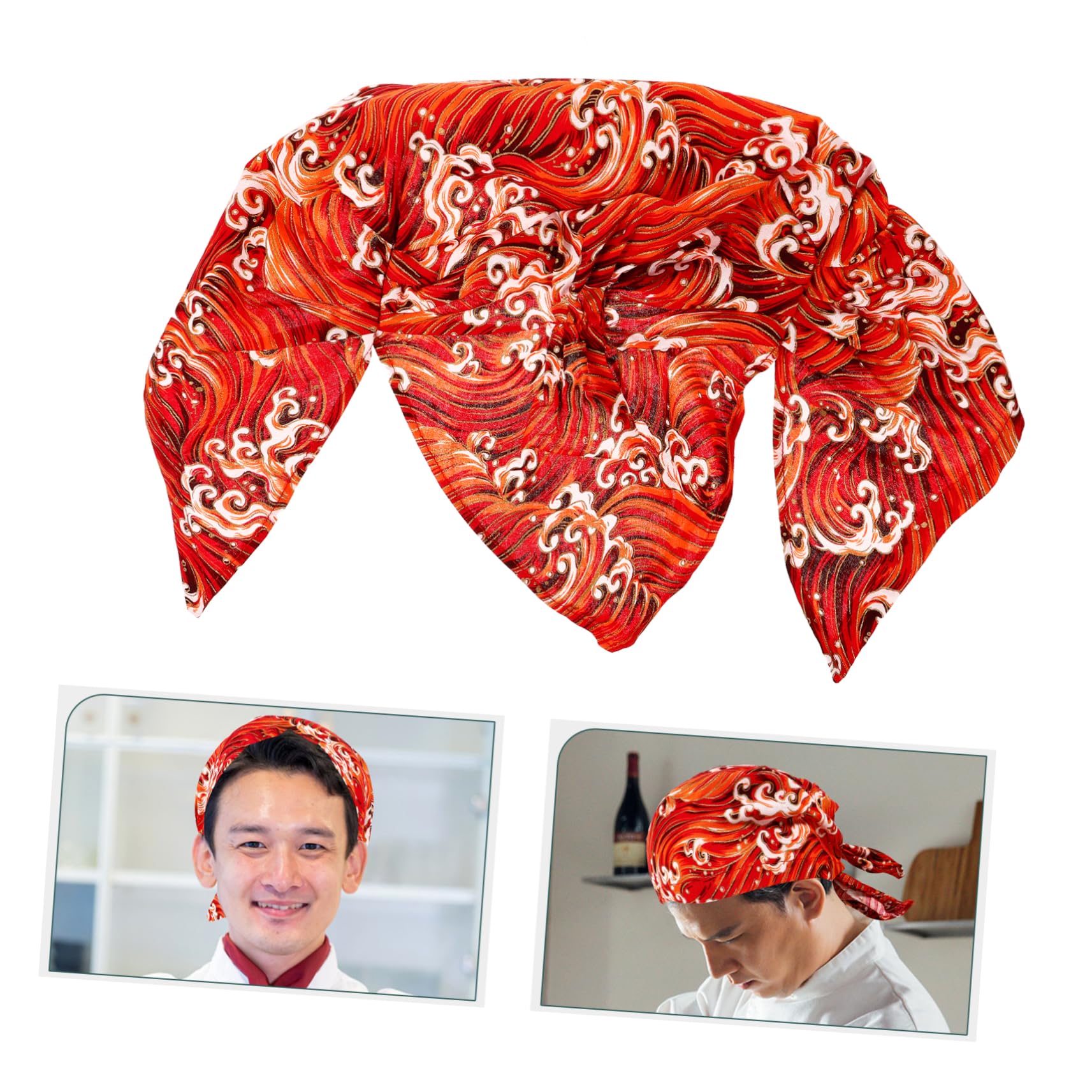 IMIKEYA Cappello da Cuoco Cappello Chef Cappello da Chef Cappello per Chef Berretto da Chef Cappellino per cuochi Cappello Uniforme da Cameriere Cappelli da Cuoco Elastici Stoffa