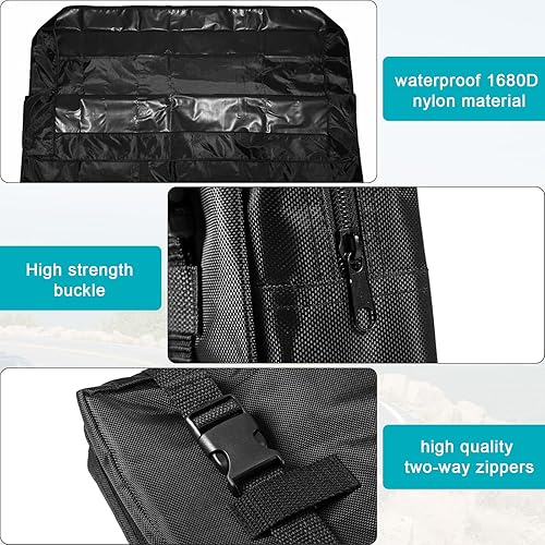 Miniatura 6 de CamGo Bolsa de transporte plegable de bicicleta de 26 pulgadas - Funda impermeable para viaje en tren aéreo