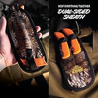 Vista 9 de OUTDOOR EDGE WildGuide - Juego de cuchillos de caza de 4 piezas y kit de aderezo de campo, con hoja afilada, cuchillo para desollar con gancho