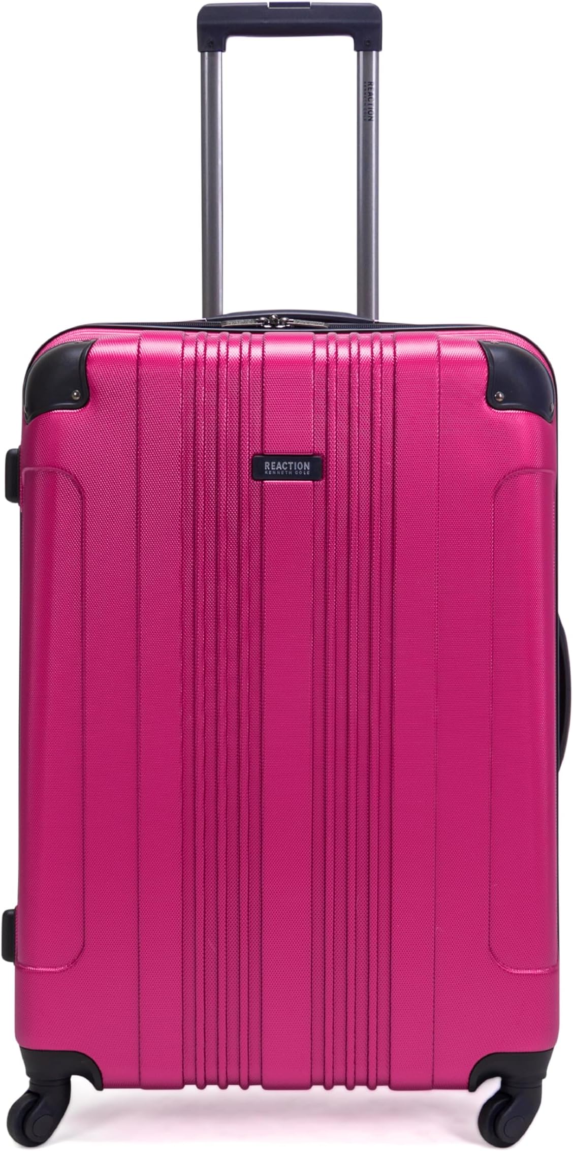 Out of Bounds Lightweight Hardshell 4-Wheel Spinner Luggage, Magenta, 28-Inch Checked