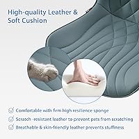 Vista 88 de YOUNIKE Silla de oficina, silla de escritorio sin brazos con ruedas, sillas giratorias ajustables para computadora de oficina en casa, silla