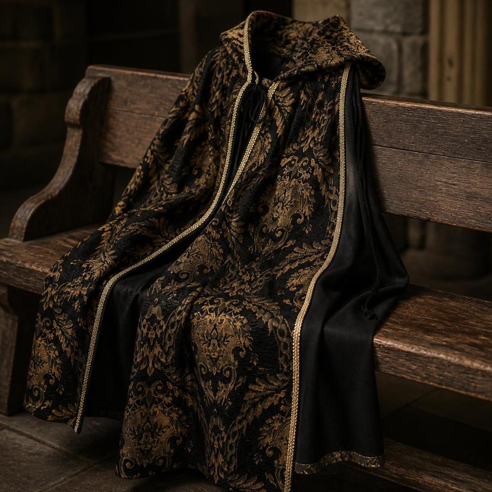 Rinascimentale Costume | Motivo operato Dorato, Mantella, per scena, Bambini
