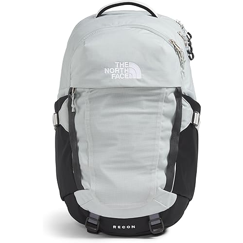 The North Face Recon Everyday Laptop Backpack - PFAS Free, Tin Grey Dark Heather/Asphalt Grey/TNF Black-NPF, One Size
