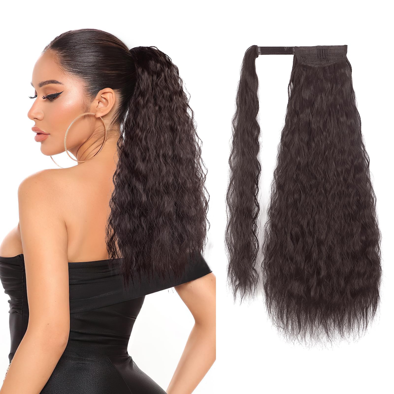 Amazon.com : Stamped Glorious Long Corn Wave Ponytail  display picture 1