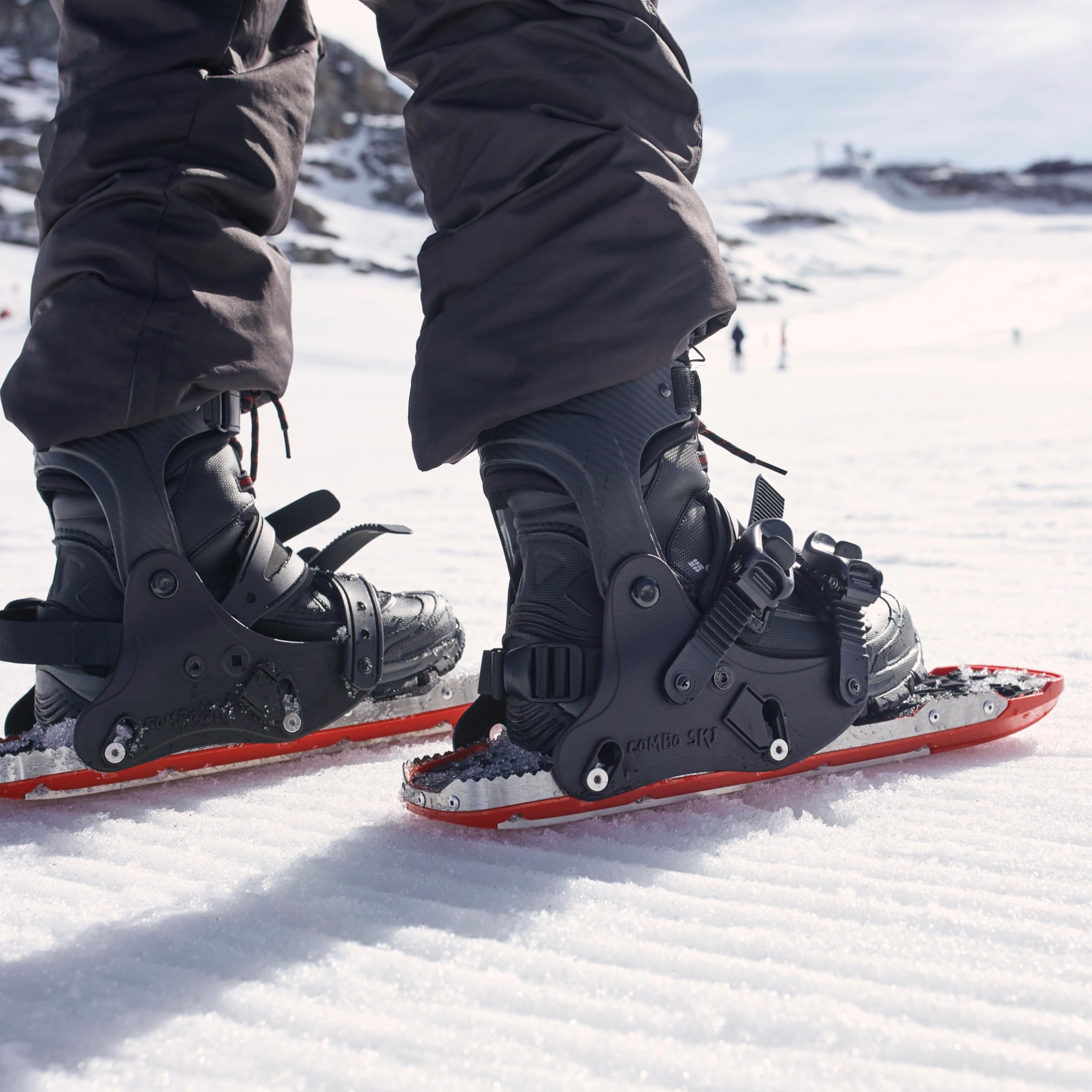 Raquettes à neige légères 2 en 1 - Pour homme et femme - Pointure 36-48 - Convient pour le ski, le traçage, l'escalade pour l'hiver sur glace et neige