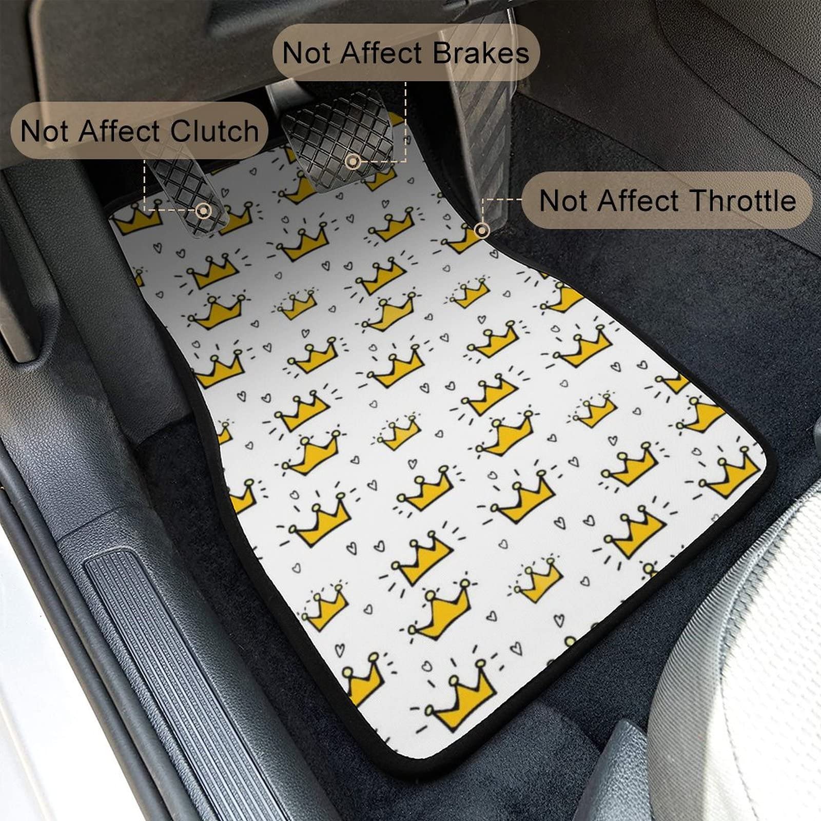 Amazon | カーフロアマット 車用マット 王冠 クラウン カーマット 車用  