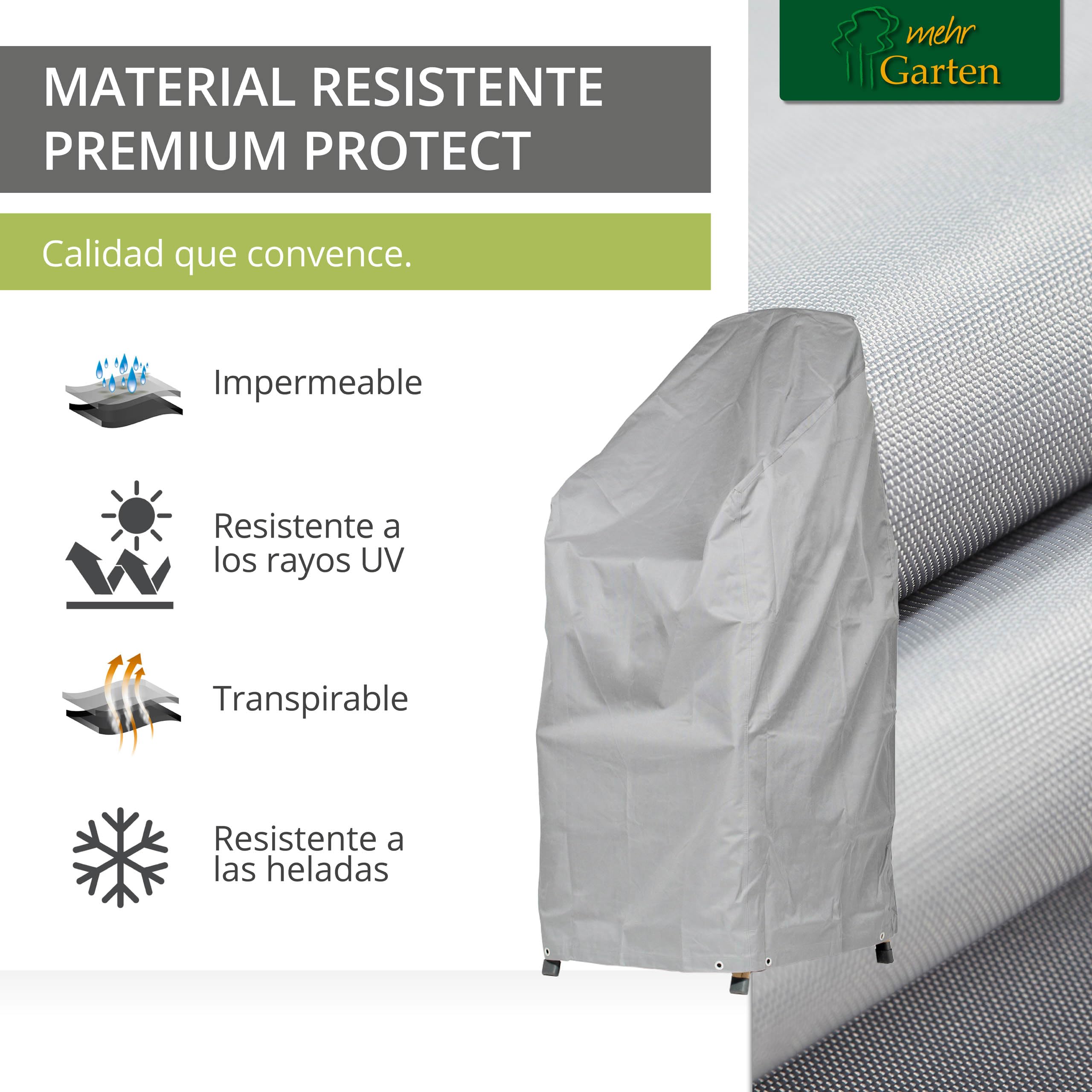 Premium Protect Funda sillas apilables 68x96x110/150 cm